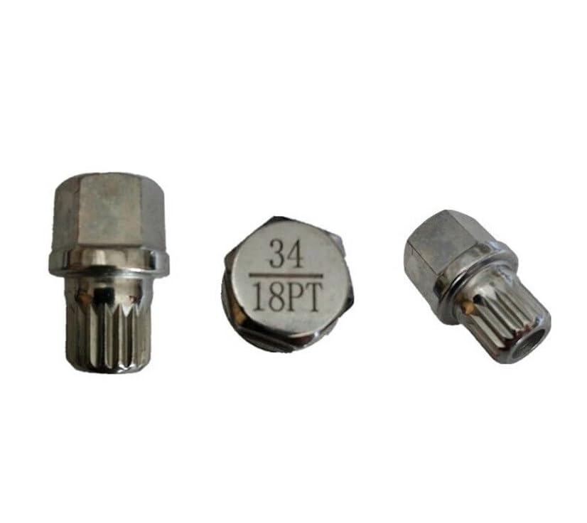M&S Security Master Écrou de roue antivol de rechange pour Mini One Cooper BMW ABC34/18 18 cannelures