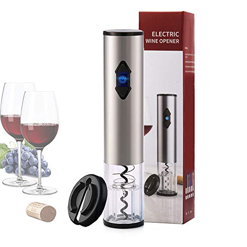 Preisvergleich Produktbild Korkenzieher Elektrisch Flaschenöffner laschenöffner Automatisch Weinöffner Edelstahl mit Folienschneider für Outdoor Party Küche Hof