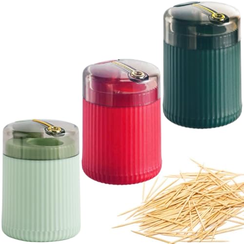 Orrdiffi Dispensador Palillos Pop-Up 3 Unidades, Automático PP Multicolor