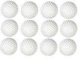 PAUL ACCESSORIES® PVC White Field Hockey Balls Dimpled Finish for Practice/Training (Pack of 12 Balls)