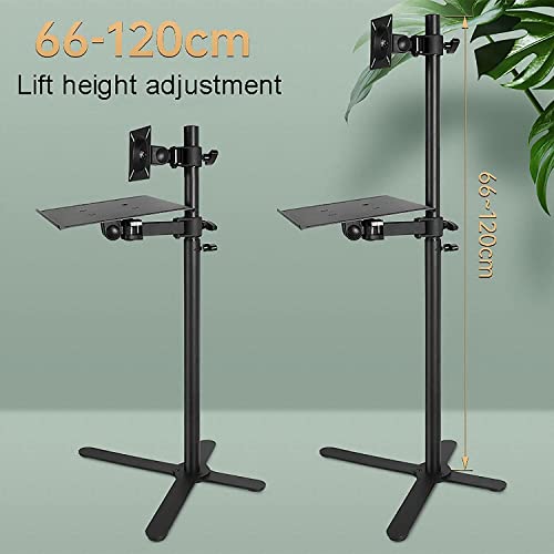 Soporte de piso para TV de 12 a 27 pulgadas ajustable miniatura 4
