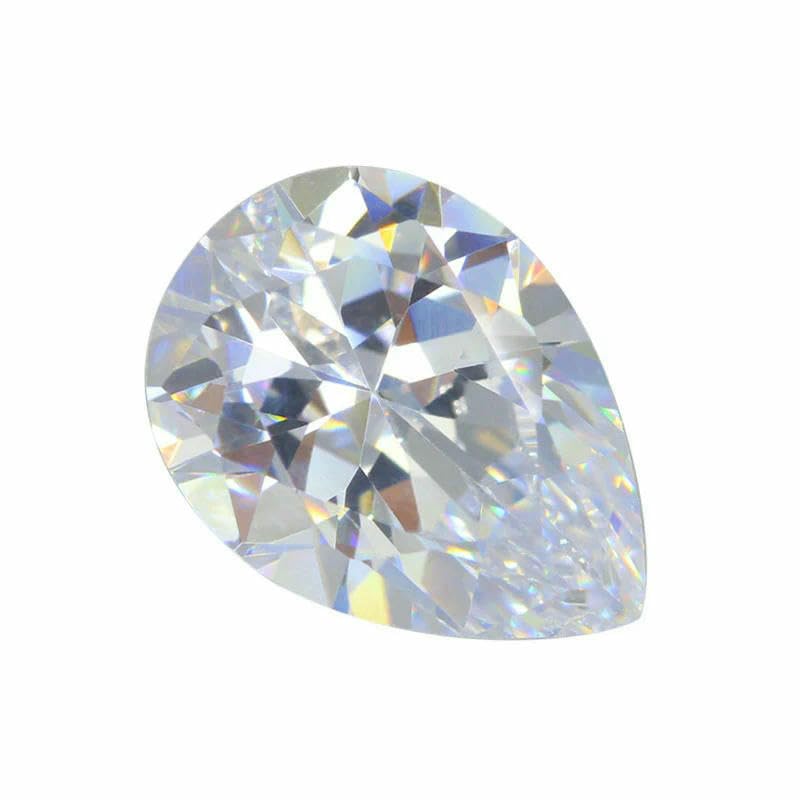 12 Geburtssteinfarben, mehrfarbig, birnenförmig, lose Steine, synthetische Edelsteinperlen für Schmuck, 240 Stück, 6 x 8 mm, 12 Farben