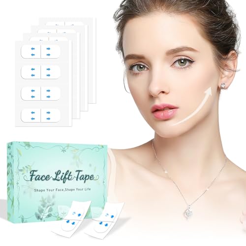 Image of Face Lift Tape Invisible, Neck Tape Lifting for Turkey Neck, 198 Pcs | Face and Neck Tape for Temporary Lifting Jowl, Double Chin & Turkey Neck, Makeup-Friendly Invisible Wear for Events or Photos