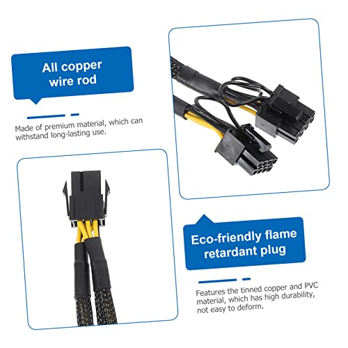 Pack 5 cables de alimentación PCIe de doble pin para extensión de tarjetas gráficas y GPU 4