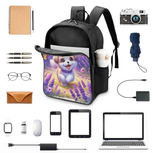 Mochila para niños regreso a la escuela con relieve de perro 3D 4