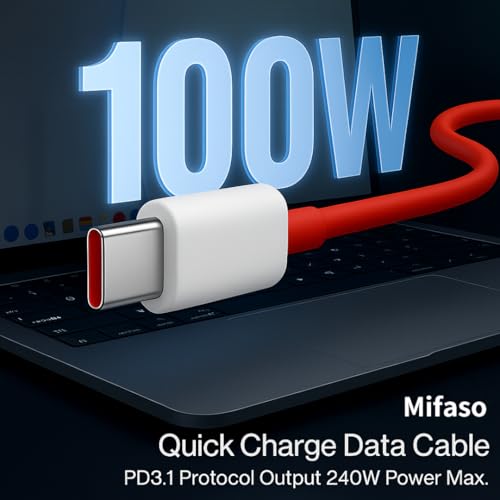 Image of Hoerrye 100W Supervooc Fast Charger with C-Type 1M Cable|100w USB C Charge for OnePlus, Realme, Oppo, Redmi, Xiaomi,Poco,iQOO,Motorola|Support| Dart|Dash|Warp|Vooc|SuperVooc|100-watt Charging