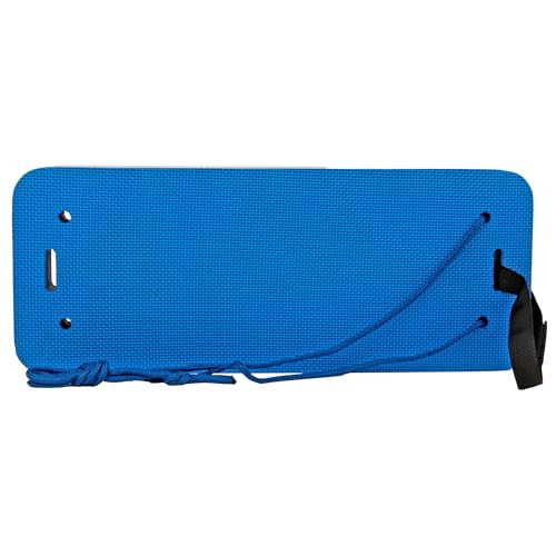 Norestar Modular Flat Boat Fender – Non-Rolling EVA Foam Bumper for Docking and Rafting – Closed-Cell Construction – Puncture-Proof – Hook & Loop + Line Included – Blue, 20" x 8" x 2"