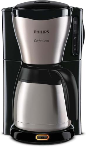 PHILIPS - Philips Machine à Café Filtre - Verseuse Isotherme 1.2 L, Jusqu'à 15 Tasses, Goût de Café Riche, Arrêt Automatique Direct, En Inox, Argent/Noir (HD7546/20) - -45%