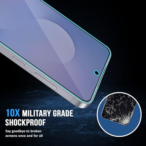 Image of FIRST MART Military-Grade Matte Tempered Glass for Samsung Galaxy S25 FE - 9H Screen Protector, Anti-Glare Protection, Scratch-Resistant, Bubble-Free (1 Pack)