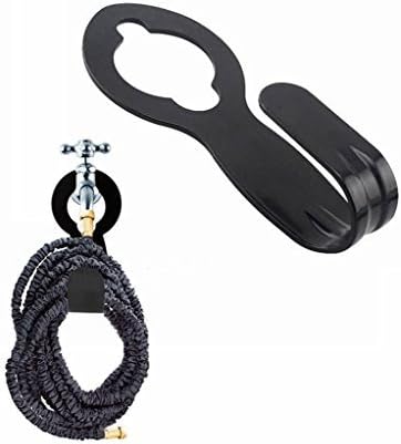 Miniatura 7 de Soporte para manguera, soporte de manguera de jardín de metal, hierro fundido, negro