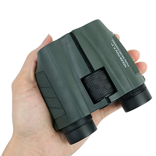 10x25 Mini Binoculares compactos, Ligeros, Impermeables, oculares Grandes, portátiles para Teatro, Caza, Viajes, adecuados para Adultos y niños Cover