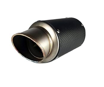 カーボンチタンサイレンサー 60.5 汎用マフラー スリップオンに Amazon | 汎用! 60.5MM チタン カーボン TI CARBON サイレンサー