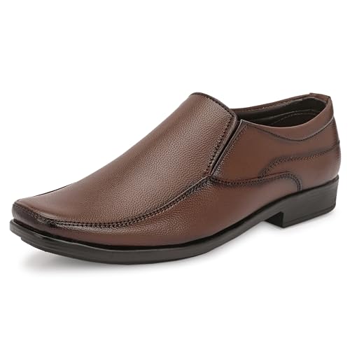 Image of Centrino Men's Formal Shoe | Cushioned Insole Comfortable Shoes | Trendy & Classic Design | Durable TPR Sole Footwear (8113)