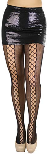 Image of ToBeInStyle Womens High Fashion Sheer Full Footed Vertical Stripe Tights