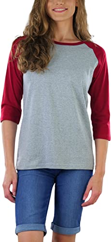 Image of ToBeInStyle Women's Classic Two Color Cotton Baseball T-Shirts