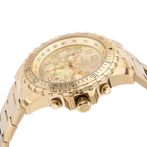 Image of Invicta Pro Diver Men 43mm Stainless Steel Gold Gold dial PC32 Quartz