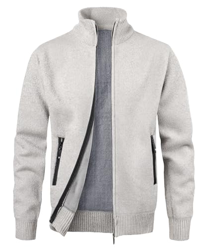 Sweatshirt chaud gilet automne hiver et pull sweat zippé homme