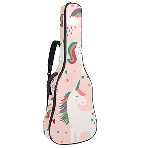 Housse guitare classique licornes pour des trajets colorés