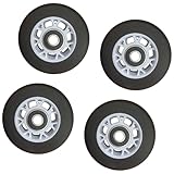 Ronyme 4 Piezas de Ruedas de reformador de Pilates, Ruedas de Cama de Pilates de Repuesto Resistentes al Desgaste para