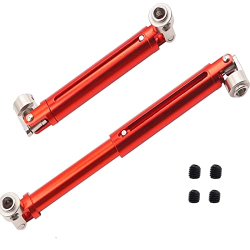 ADORLY 2pc Full Aluminum Redcat Gen7 Driveshafts Redcat Gen7 Pro Metal Driveshafts Redcat Everest 10 Gen7 Sport Drive Shafts Upgrades Parts Red - Thumbnail 7