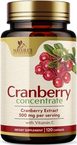 Cranberry Softgels with Vitamin E and C, 12600mg Concentrate, Urinary Tract Support and Immune Support for Men and Women - 120 Softgels