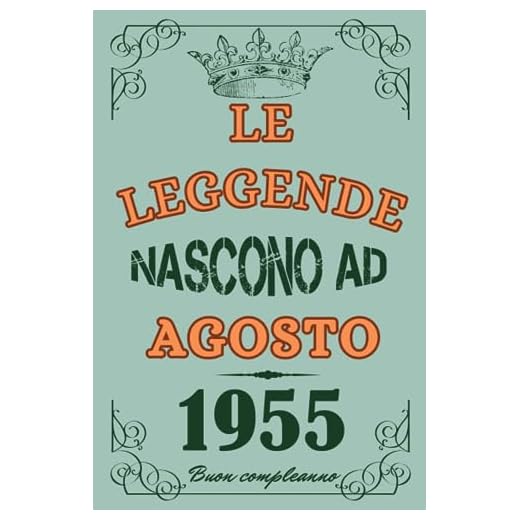 Le leggende Nascono Ad Agosto 1955: Idea Regalo di compleanno 68 anni originale per donne e uomini / Quaderno a righe"