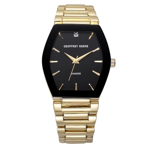 La mejor selección de Geoffrey Beene al mejor precio. 37 Geoffrey Beene - Reloj de vestir para hombre, de acero inoxidable dorado, diseño elegante, resistente al agua, Oro, 39.5mm