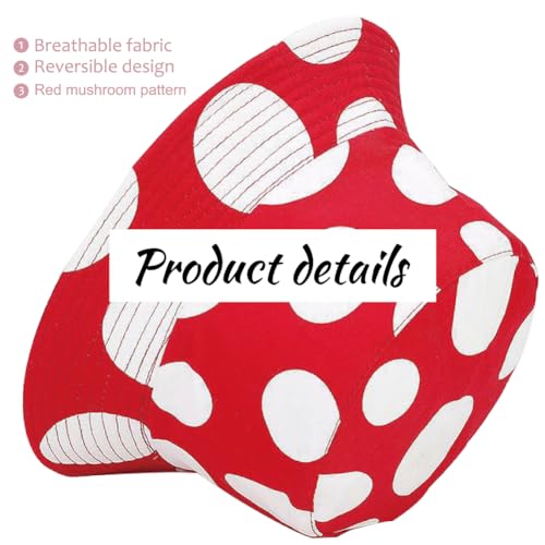 Image of Reversible Bucket Hat for Women Summer Travel Fisherman Cap, Girls Cute Double Side Wear Bucket Cap