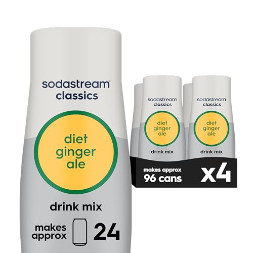 SodaStream Diet Ginger Ale, 14.8 Fl Oz (Pack of 4)