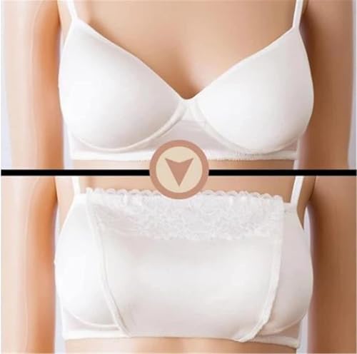 Image of Camisole for Women Cotton Clip On Mock Lace Cami Secret Feel Confident with Cleavage Cover Up for Deep Neck Pack-of-4