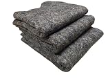 LNT Les Nouveaux Textiles – Set di coperte da trasloco 150 x 200 cm, 300 g/m², fibre riciclate, protezione per mobili, mobili, disordine e trasporto, riutilizzabili e resistenti. (3 pezzi)