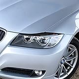 Material: Kohlefaser Scheinwerferblenden Drei Farbe Carbon-Faser-Auto-Lampe Augenbraue dekorative Aufkleber, for BMW E90 / 318i / 320i / 325i 2009-2012 (1 Paar) (Color : Color1)