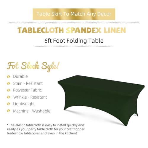 Nappe rectangulaire polyester vert Hunter nappe de table lavable pour restauration
