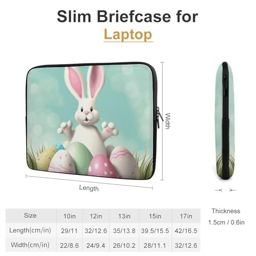 Funda protectora para laptop 17 pulgadas diseño conejo miniatura 2
