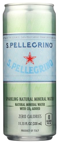 S.Pellegrino Sparkling Natural Mineral Water, 11.15 Fl Oz skinny can