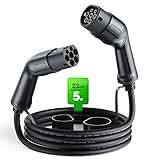 👍【Más Compatible】 WORKERSBEE El cable de carga es compatible con los puntos de carga públicos y domésticos de 32A. Es compatible con los vehículos eléctricos de tipo 2 ( IEC 62196-2) y los coches híbridos de tipo 2.