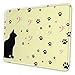 Produktbild Katze Katze Muster Schwarze Katze Mauspad Rutschfeste Unterseite Wasserdichtes Mauspad mit genähten Kanten Mauspads für Computer Laptop Gaming Büro & Zuhause