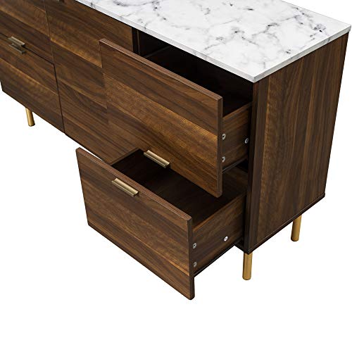 image for GOOD & GRACIOUS Sideboard Cabinet, Mid Century Modern Console Storage 