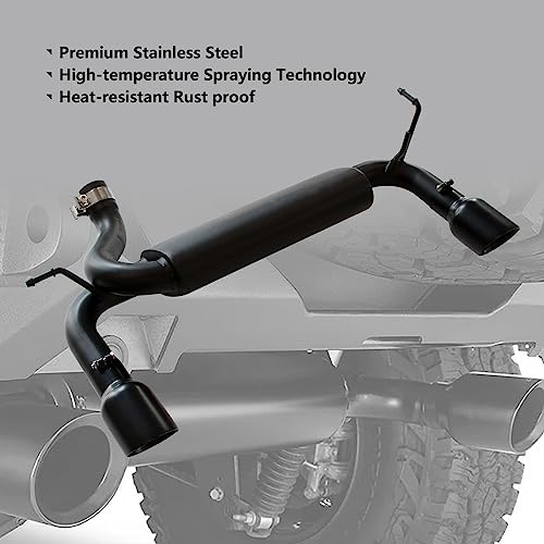 ETL INDUSTRIES Exhaust Muffler System Kit For 2007-2018 Wrangler JK 2/4 Door - Image 4