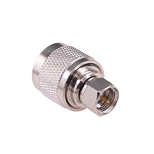 Adaptador coaxial N tipo macho a F tipo macho 2 piezas miniatura 6