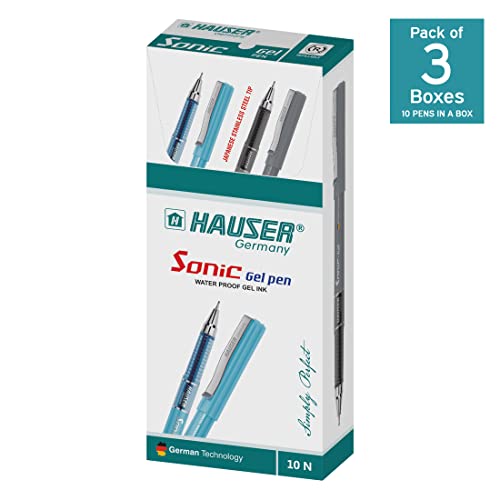 Bolígrafo Gel Hauser Sonic Azul Set x30 miniatura 2