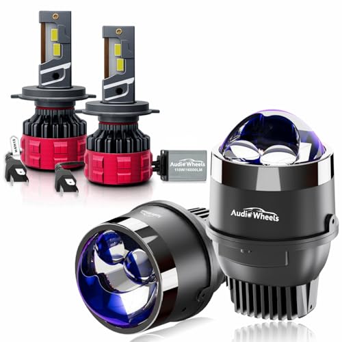 Audio Wheels Car Lighting Combo - H4 LED Headlight 110W 16000LM 6000K - Image 2