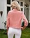 Vetinee Women Jacket Shacket For Women Womens Denim Jacket Womens Shacket Jacket Pink Cropped Jacket Pink X-Large Size 16 Size 18