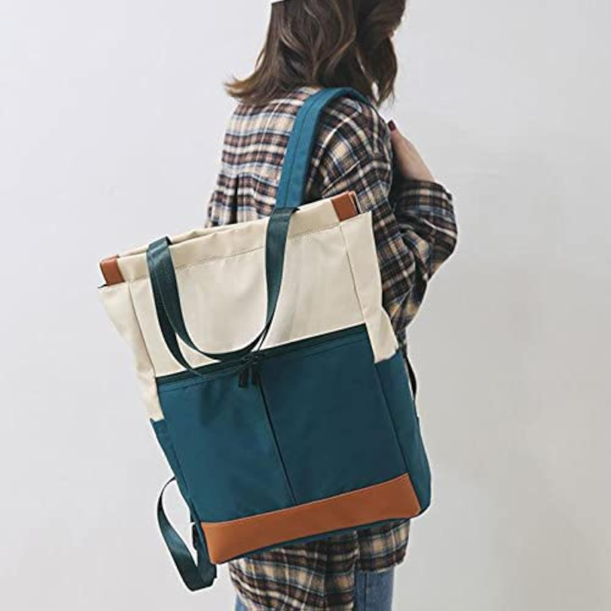 Daypack Laptop Backpack Waterproof College School Bag, Green