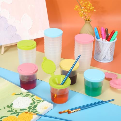 Vasos de pintura antiderrames infantiles perfectos para mesas de manualidades en casa 4