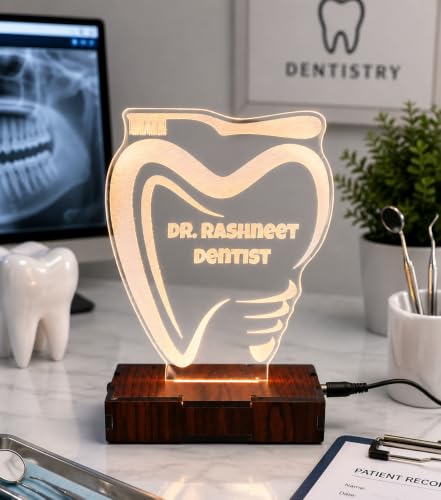 Image of DON'T JUDGE ME Doctor Lamp, Customised with Doctor's Name, Personalized Design, Gift for Doctors