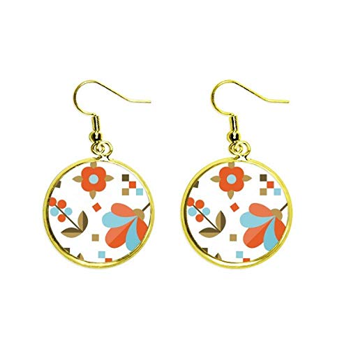 Boucles d'oreilles fleurs peintes pour illuminer vos tenues d'été