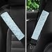 JUSTTOP 2-Pack Universal Car Shoulder Strap Pads Cover for A More Comfortable Driving, Shoulder Strap Covers Harness Pad for Car Interior Accessories(Cyan)
