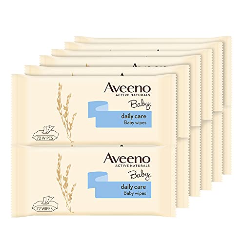Lingettes Aveeno Baby Daily Care lot de 12 x 72 lingettes de soin bébé