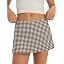 Brown and White Plaid